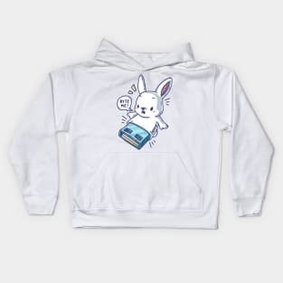 Cute rabbit flashdive saying "Byte me" Kids Hoodie